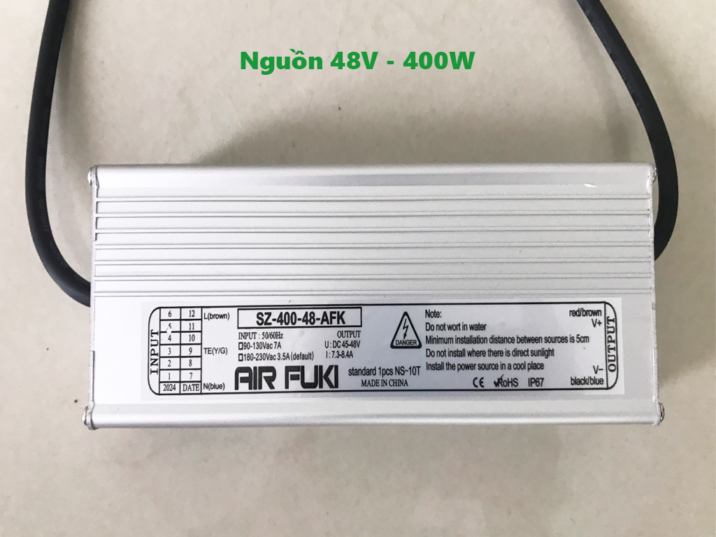 Nguồn Chống Ẩm 400w SZ-400-48-AFK 5 nguồn chống âm 48V