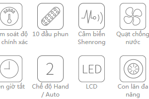Máy tạo ẩm công nghiệp AFK-12J siêu âm 3 CHUC NANG