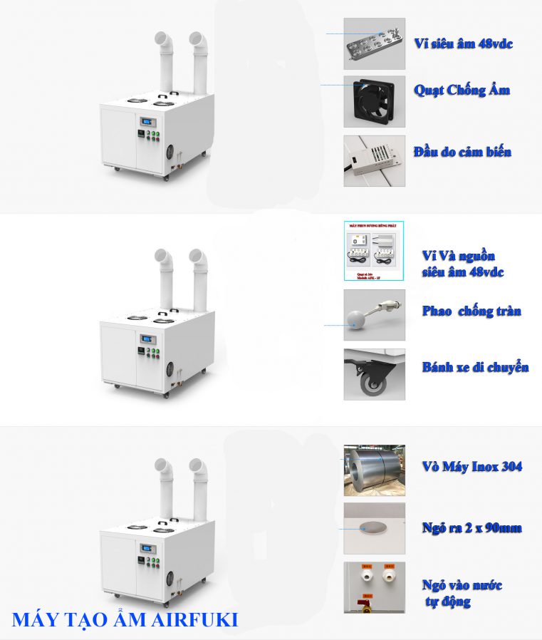 Máy tạo ẩm công nghiệp AFK-12J siêu âm 5 MAFK
